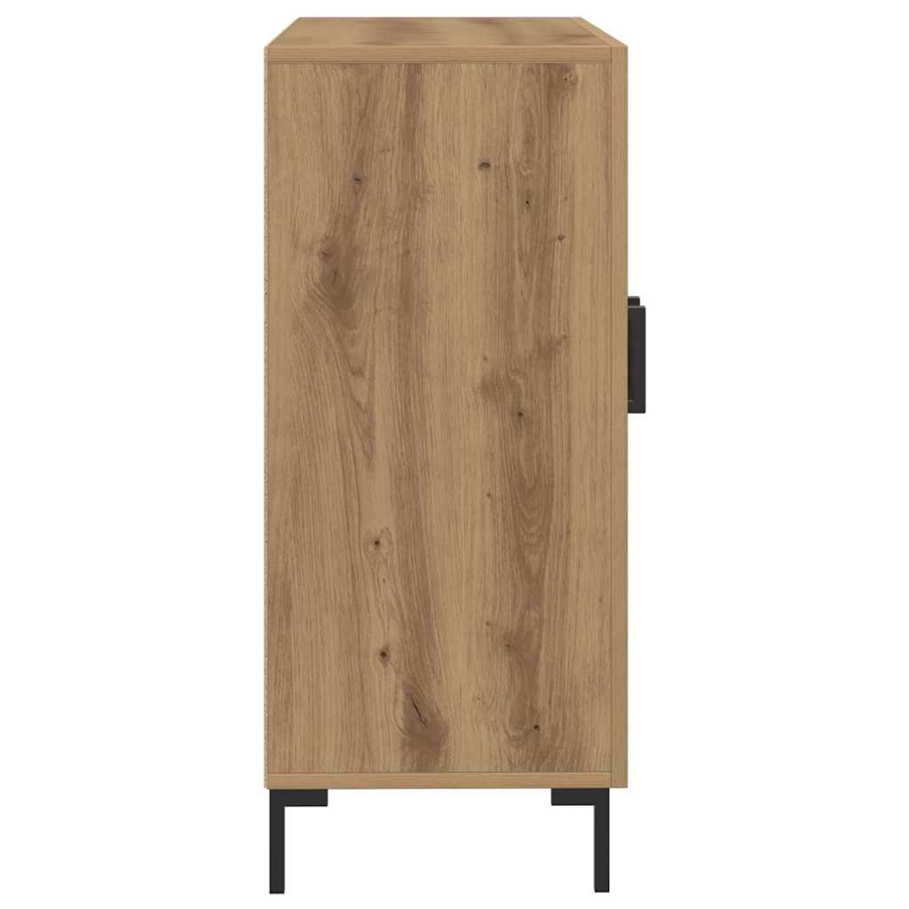 vidaXL Szafka, dąb artisian, 90x34x80 cm, materiał drewnopochodny
