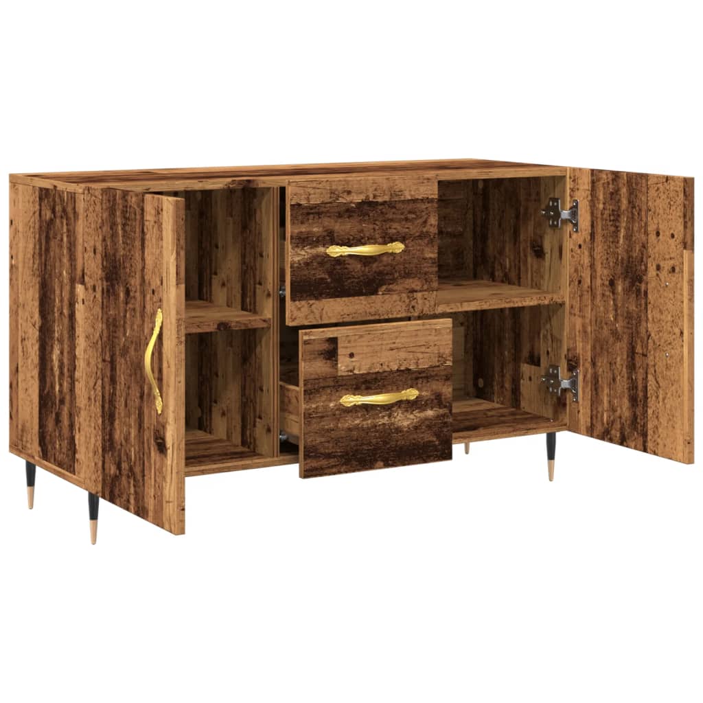 vidaXL Komoda, stare drewno, 100x36x60 cm, materiał drewnopochodny