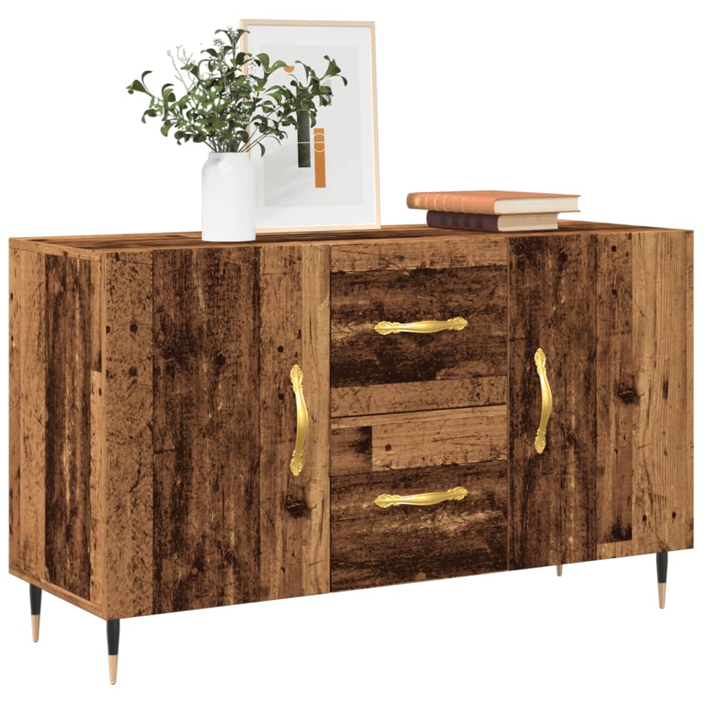 vidaXL Komoda, stare drewno, 100x36x60 cm, materiał drewnopochodny