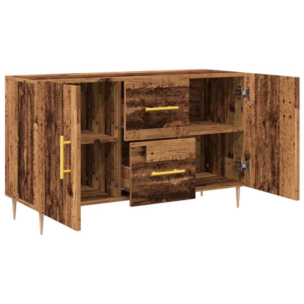 vidaXL Komoda, stare drewno, 100x36x60 cm, materiał drewnopochodny