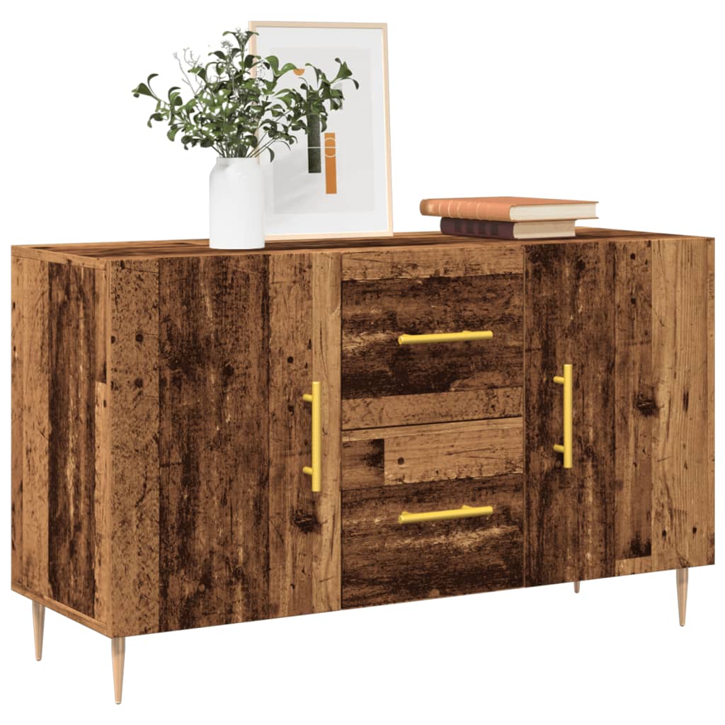 vidaXL Komoda, stare drewno, 100x36x60 cm, materiał drewnopochodny