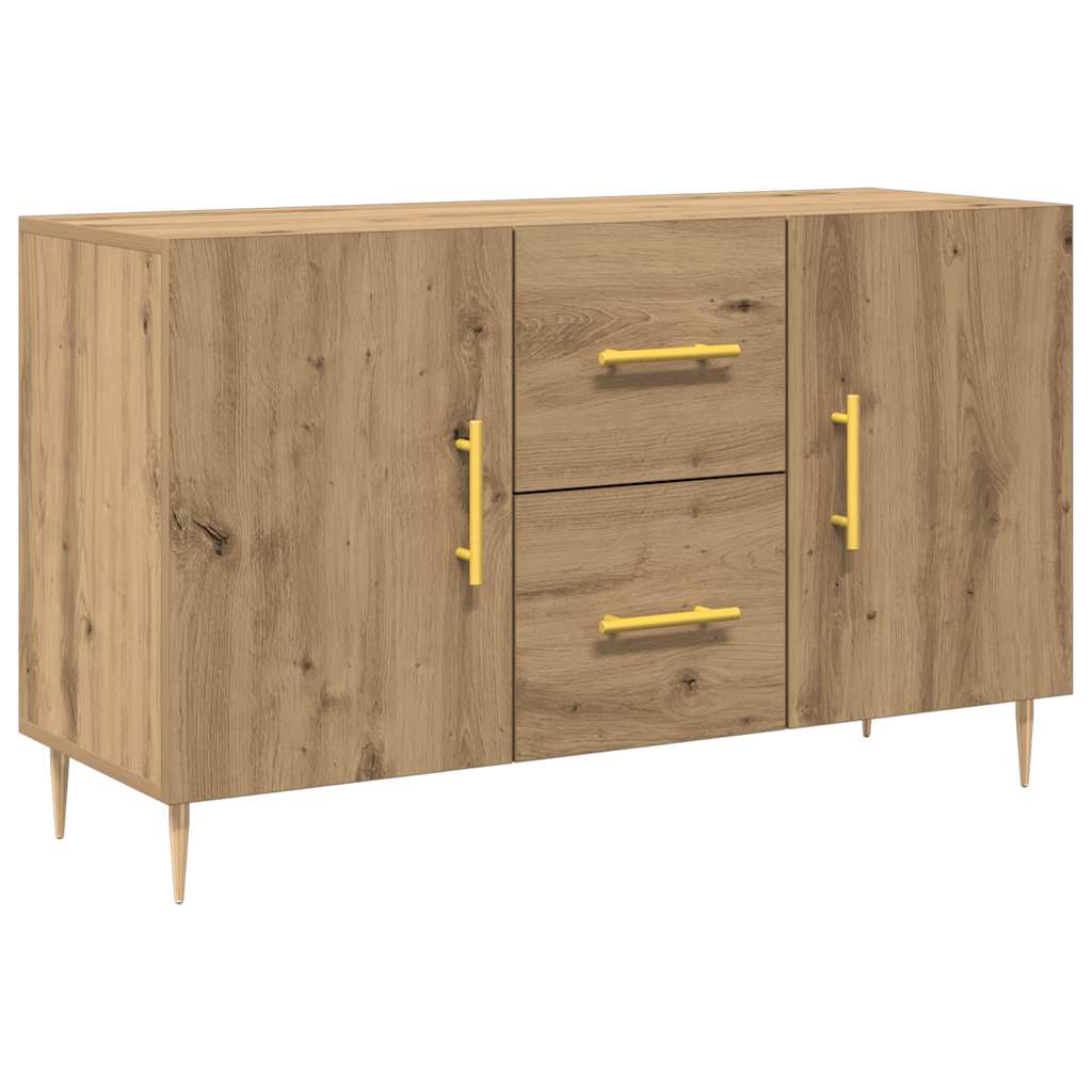vidaXL Komoda, dąb artisan, 100x36x60 cm, materiał drewnopochodny