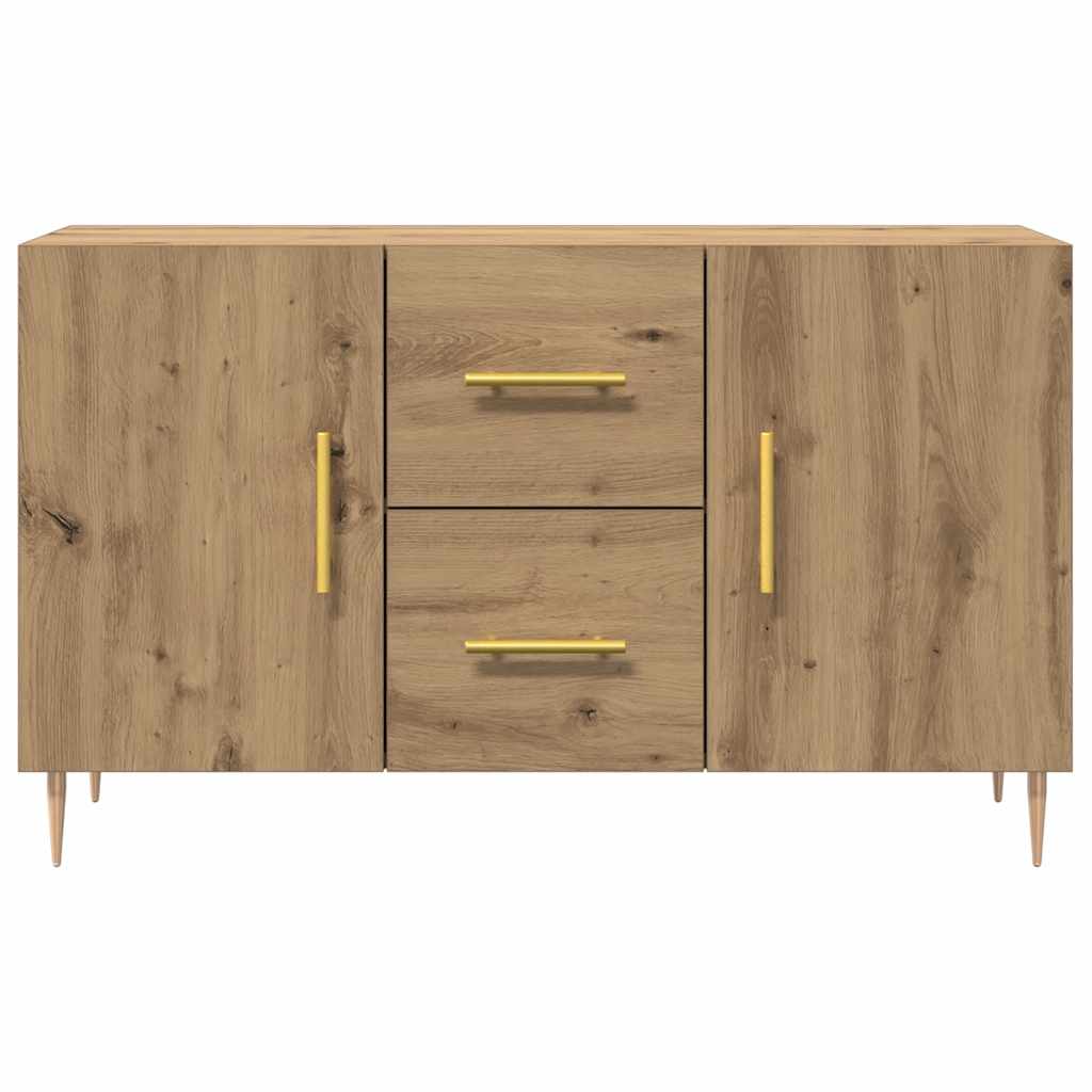 vidaXL Komoda, dąb artisan, 100x36x60 cm, materiał drewnopochodny