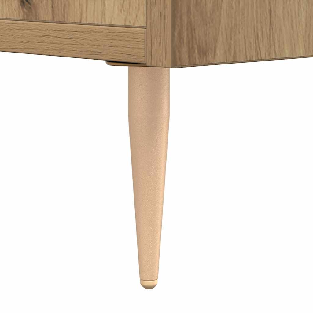 vidaXL Komoda, dąb artisan, 100x36x60 cm, materiał drewnopochodny