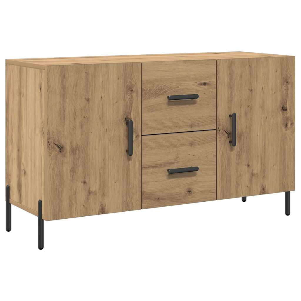 vidaXL Komoda, dąb artisan, 100x36x60 cm, materiał drewnopochodny