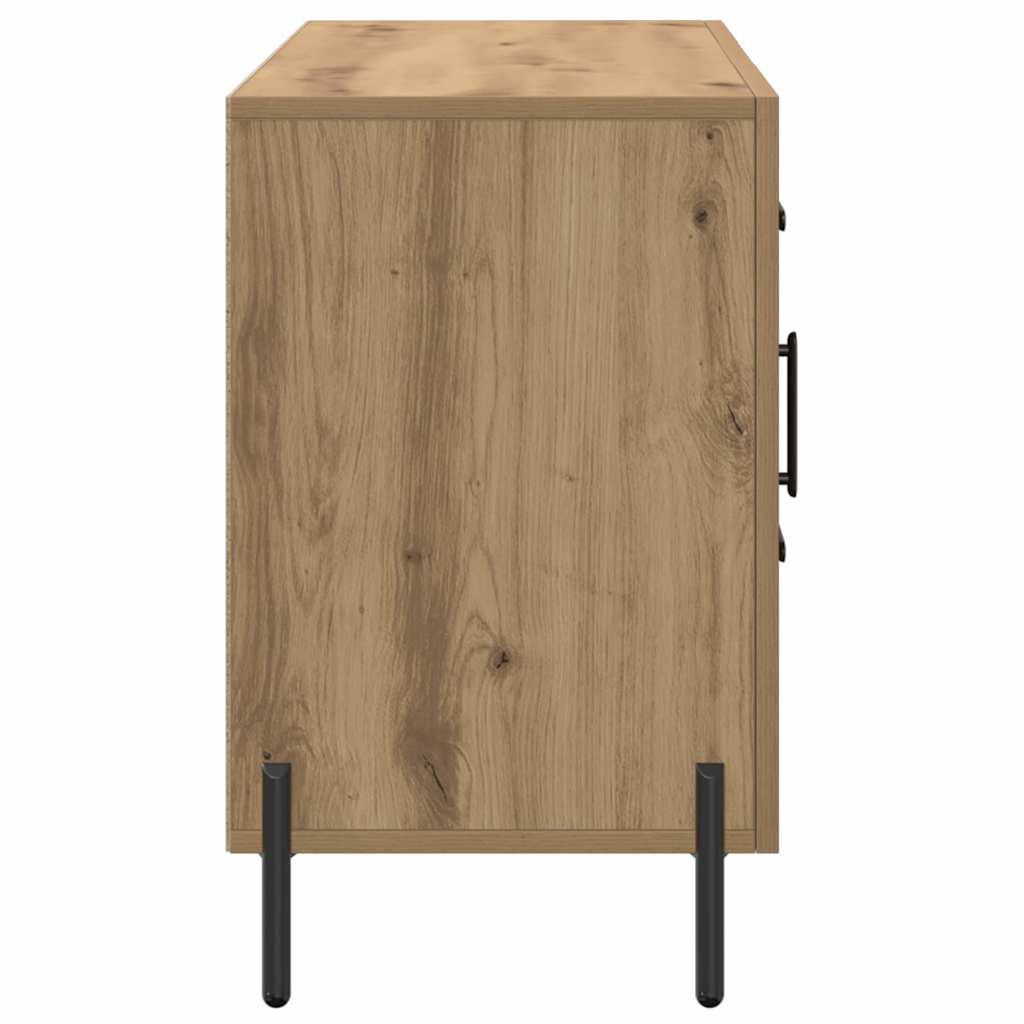 vidaXL Komoda, dąb artisan, 100x36x60 cm, materiał drewnopochodny