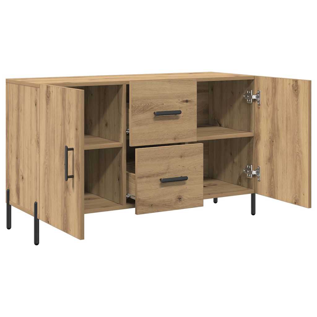 vidaXL Komoda, dąb artisan, 100x36x60 cm, materiał drewnopochodny