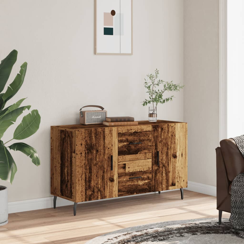 vidaXL Komoda, stare drewno, 100x36x60 cm, materiał drewnopochodny