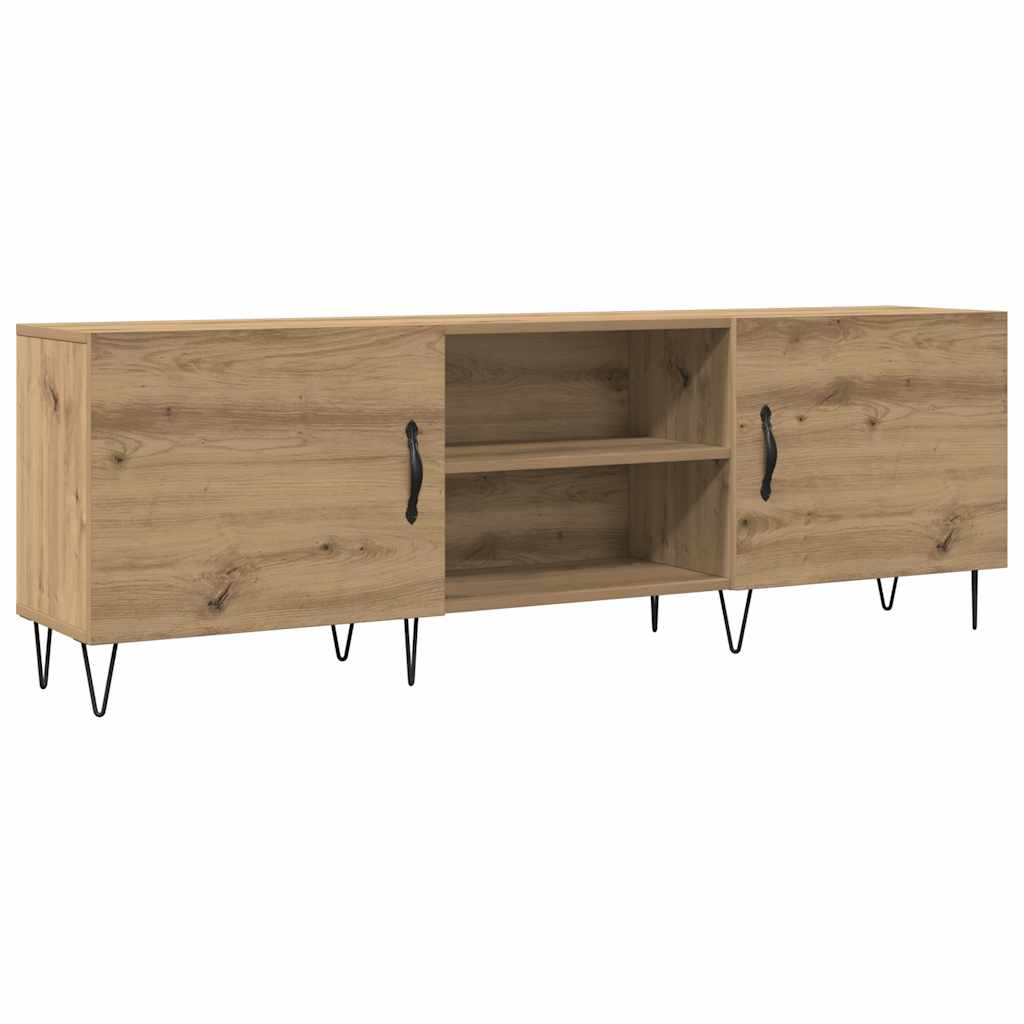 vidaXL Szafka TV, dąb artisan, 150x30x50 cm, materiał drewnopochodny