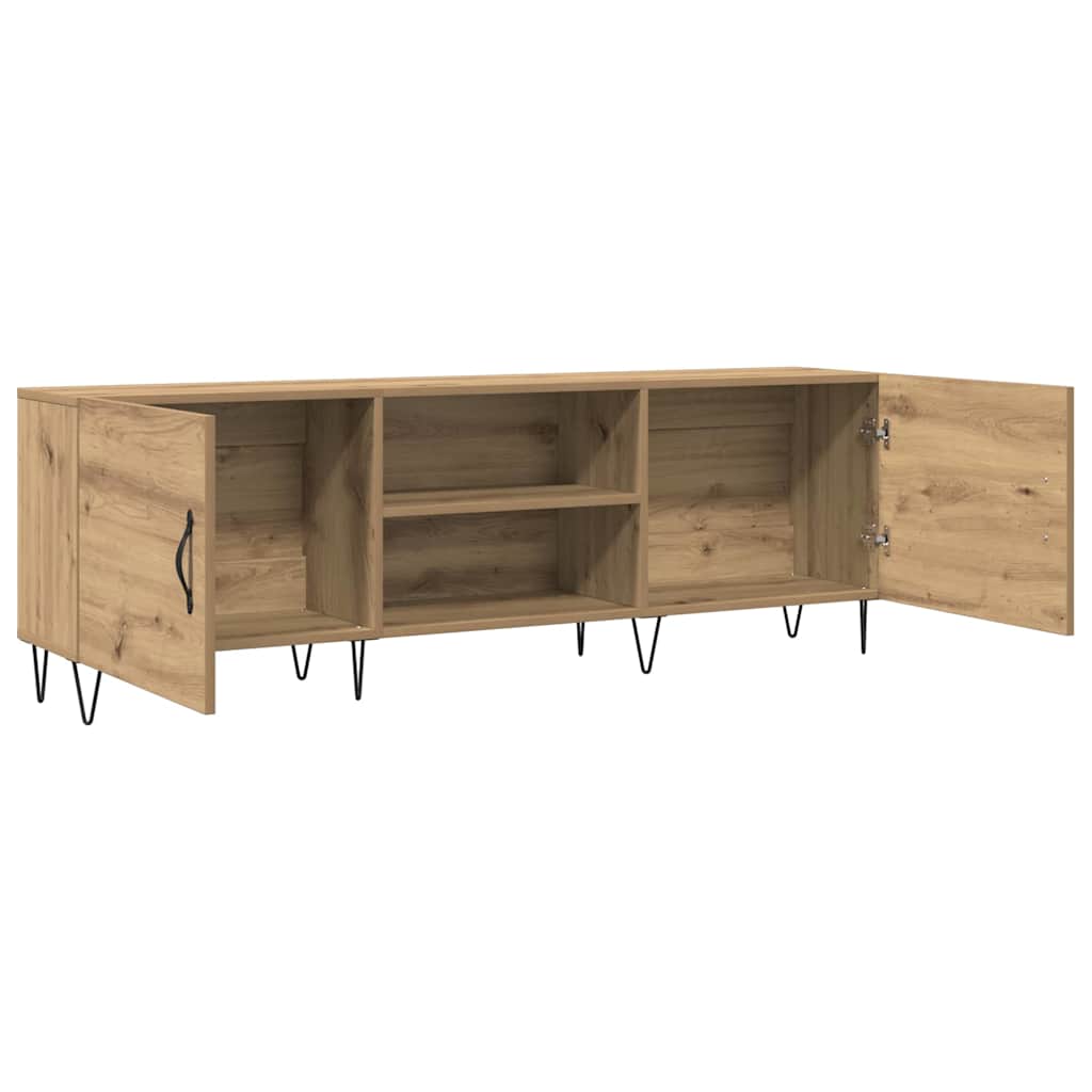 vidaXL Szafka TV, dąb artisan, 150x30x50 cm, materiał drewnopochodny