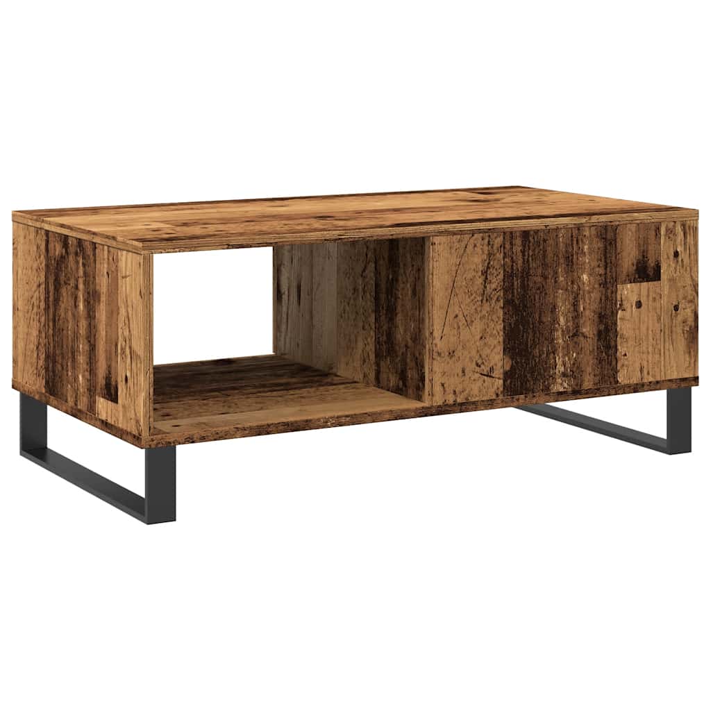 vidaXL Stolik kawowy, stare drewno, 90x50x36,5 cm