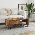 vidaXL Stolik kawowy, stare drewno, 90x50x36,5 cm