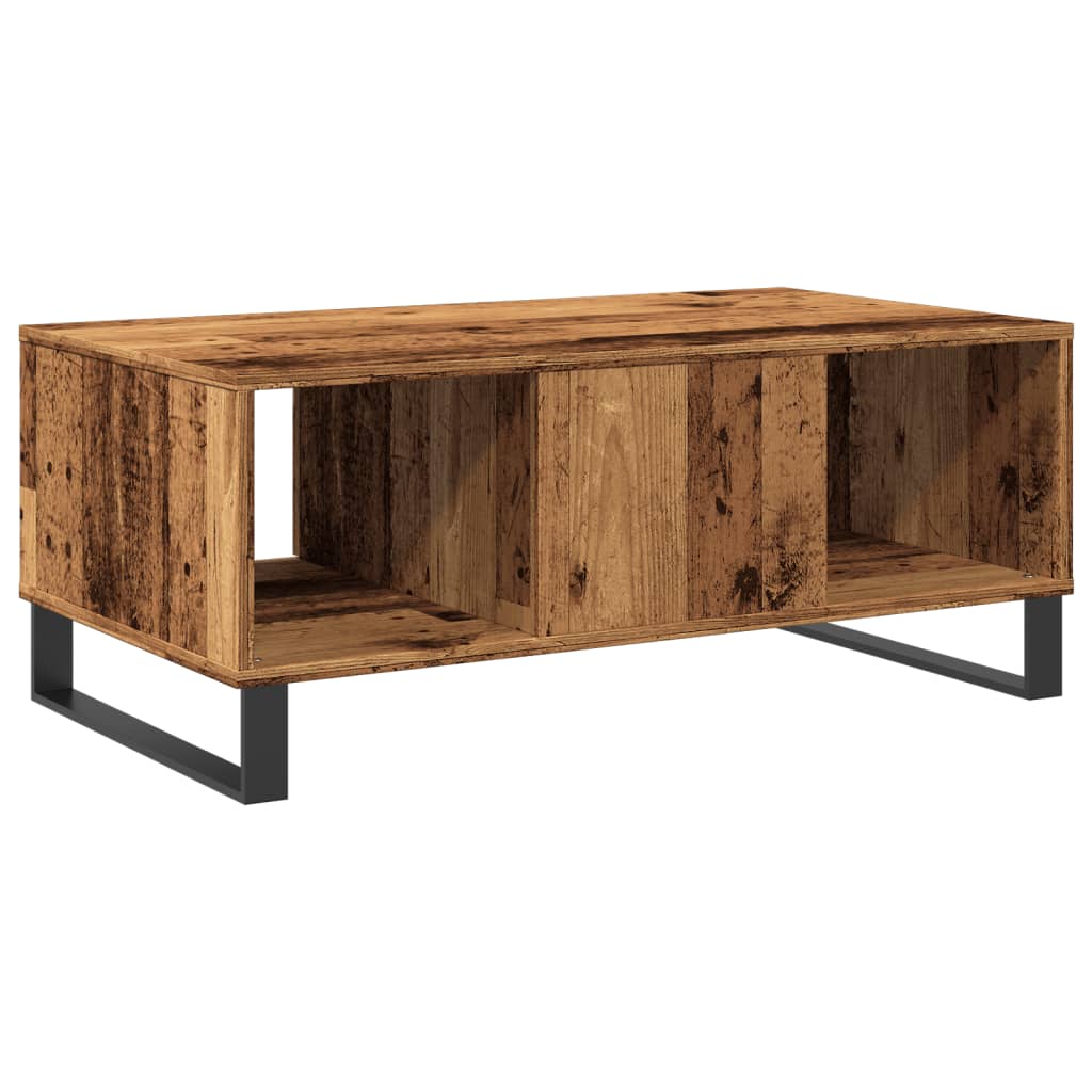 vidaXL Stolik kawowy, stare drewno, 90x50x36,5 cm