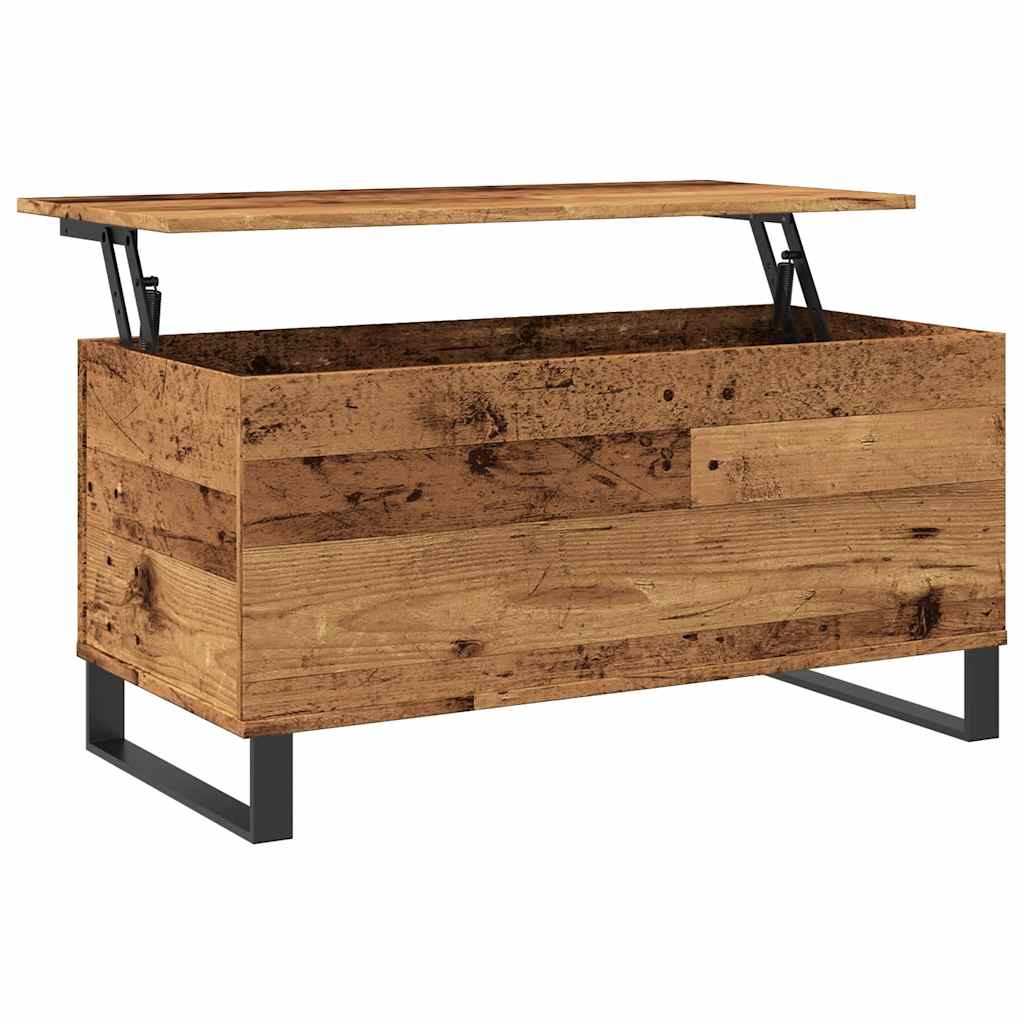 vidaXL Stolik kawowy, stare drewno, 90x44,5x45 cm