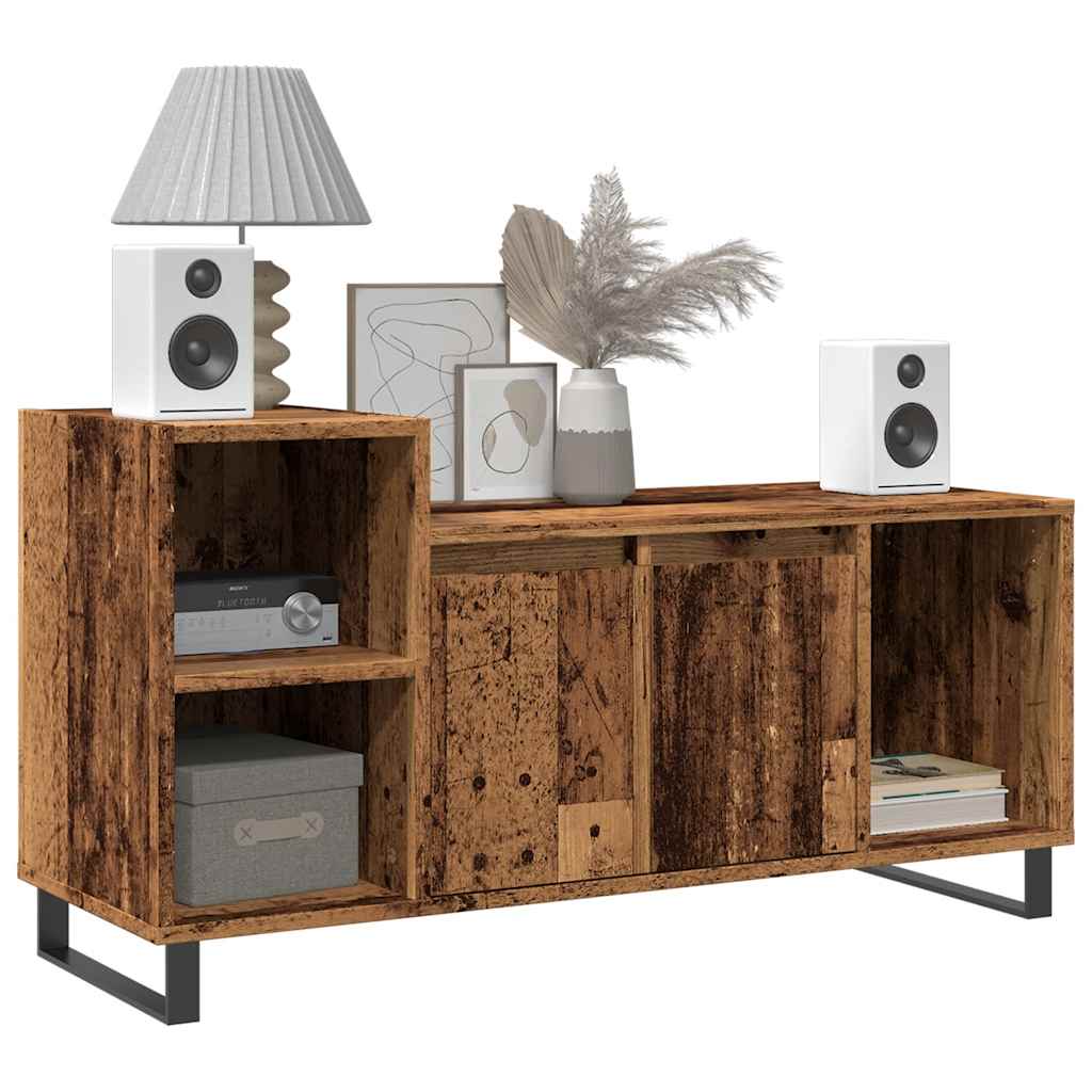 vidaXL Szafka pod TV, stare drewno, 100x35x55 cm