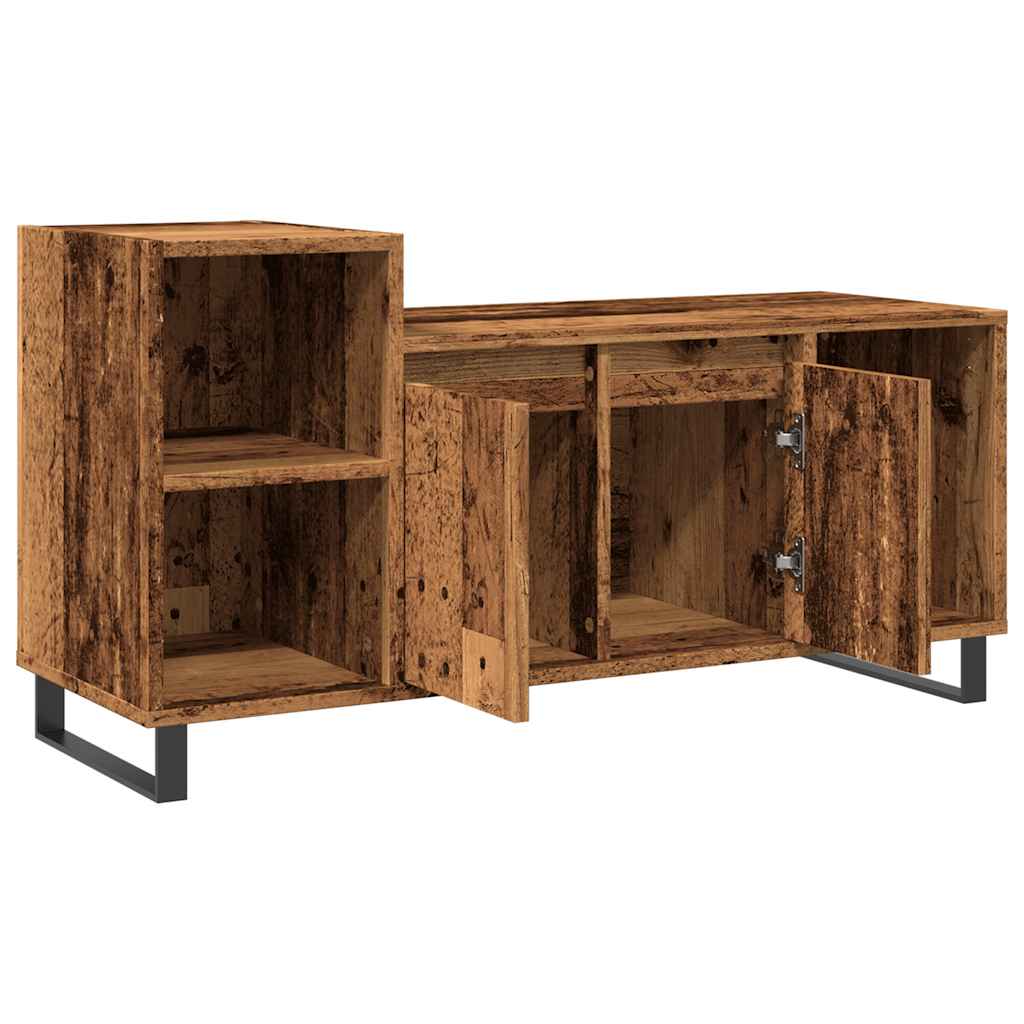 vidaXL Szafka pod TV, stare drewno, 100x35x55 cm