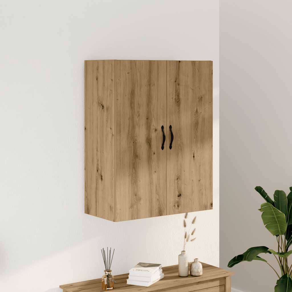 vidaXL Szafka wisząca, dąb artisan, 69,5x34x90 cm