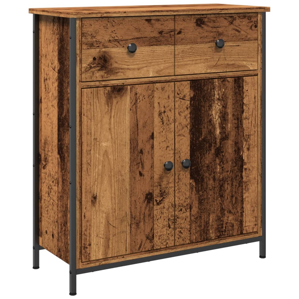 vidaXL Szafka, stare drewno, 70x30x80 cm, materiał drewnopochodny