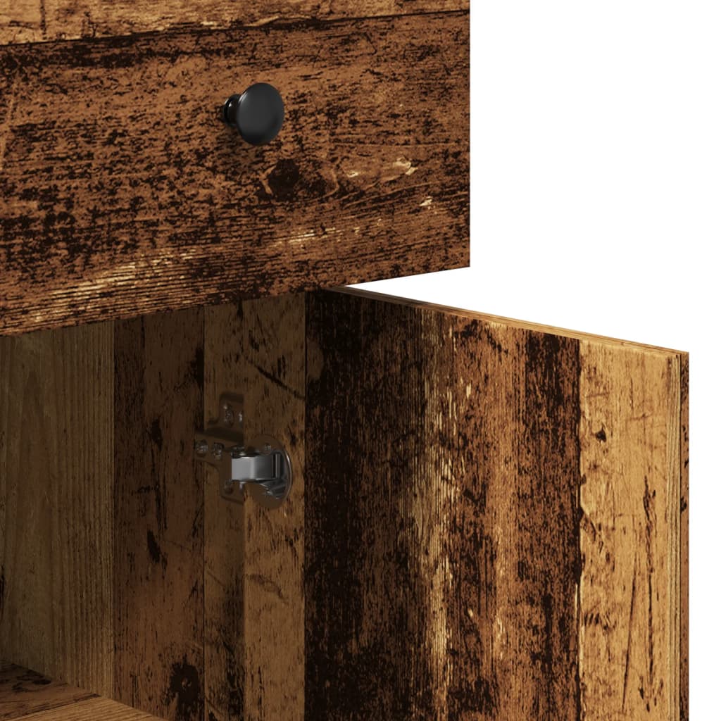 vidaXL Szafka, stare drewno, 70x30x80 cm, materiał drewnopochodny