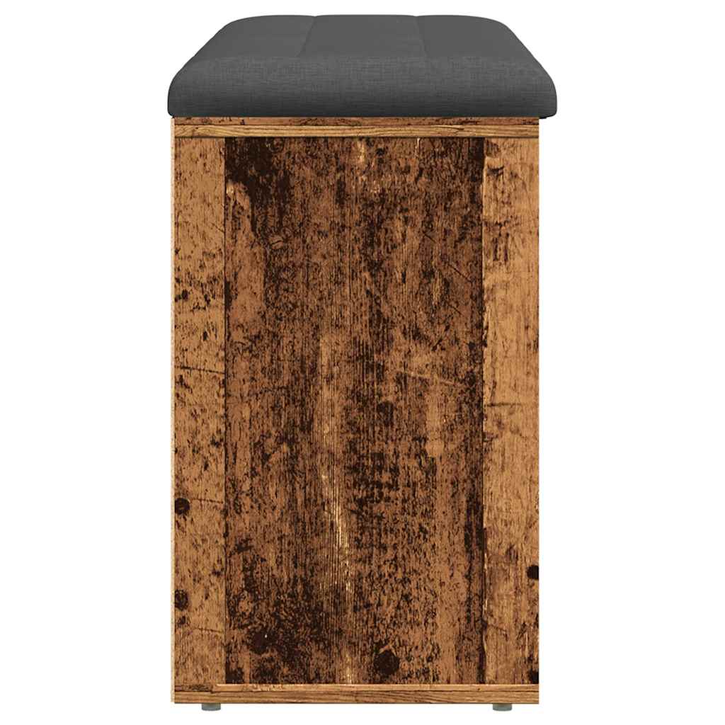 vidaXL Ławka na buty Stare drewno 102x32x50 cm Drewno klejone