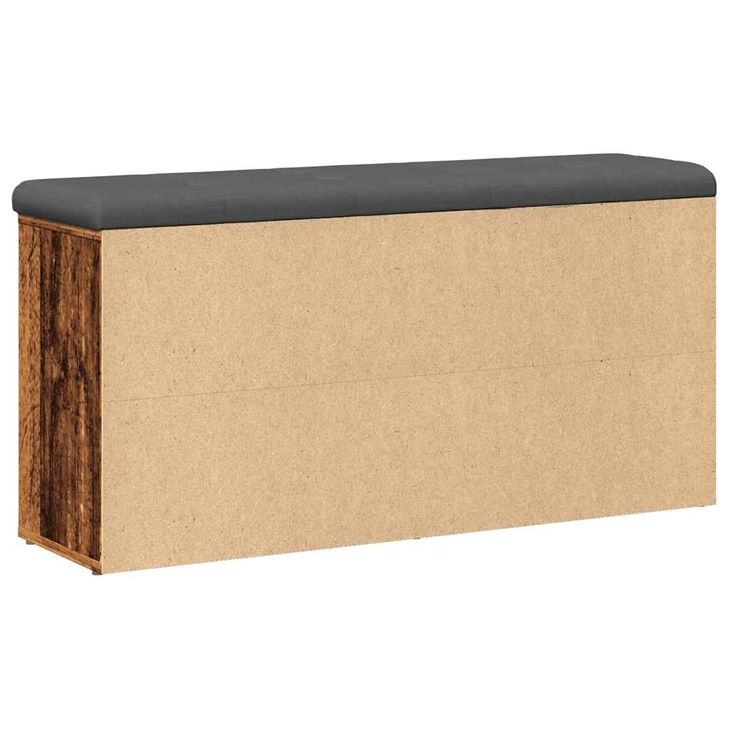 vidaXL Ławka na buty Stare drewno 102x32x50 cm Drewno klejone