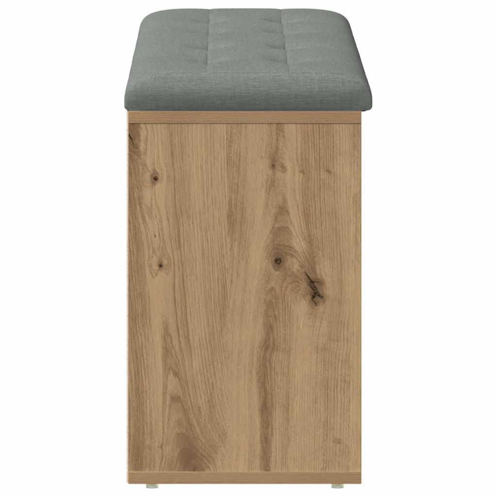 vidaXL Ławka na buty dąb artisan 102x32x50 cm Drewno klejone