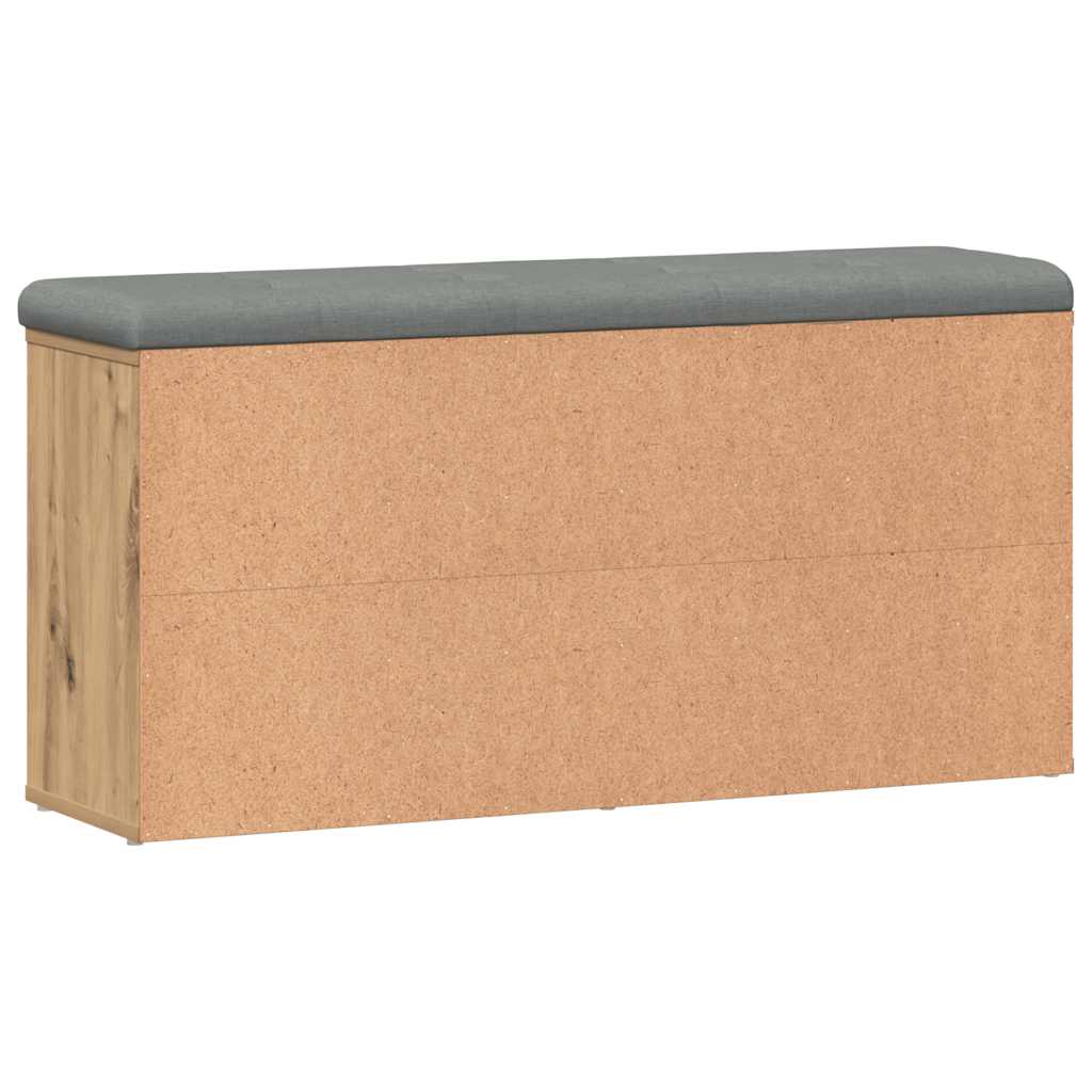 vidaXL Ławka na buty dąb artisan 102x32x50 cm Drewno klejone