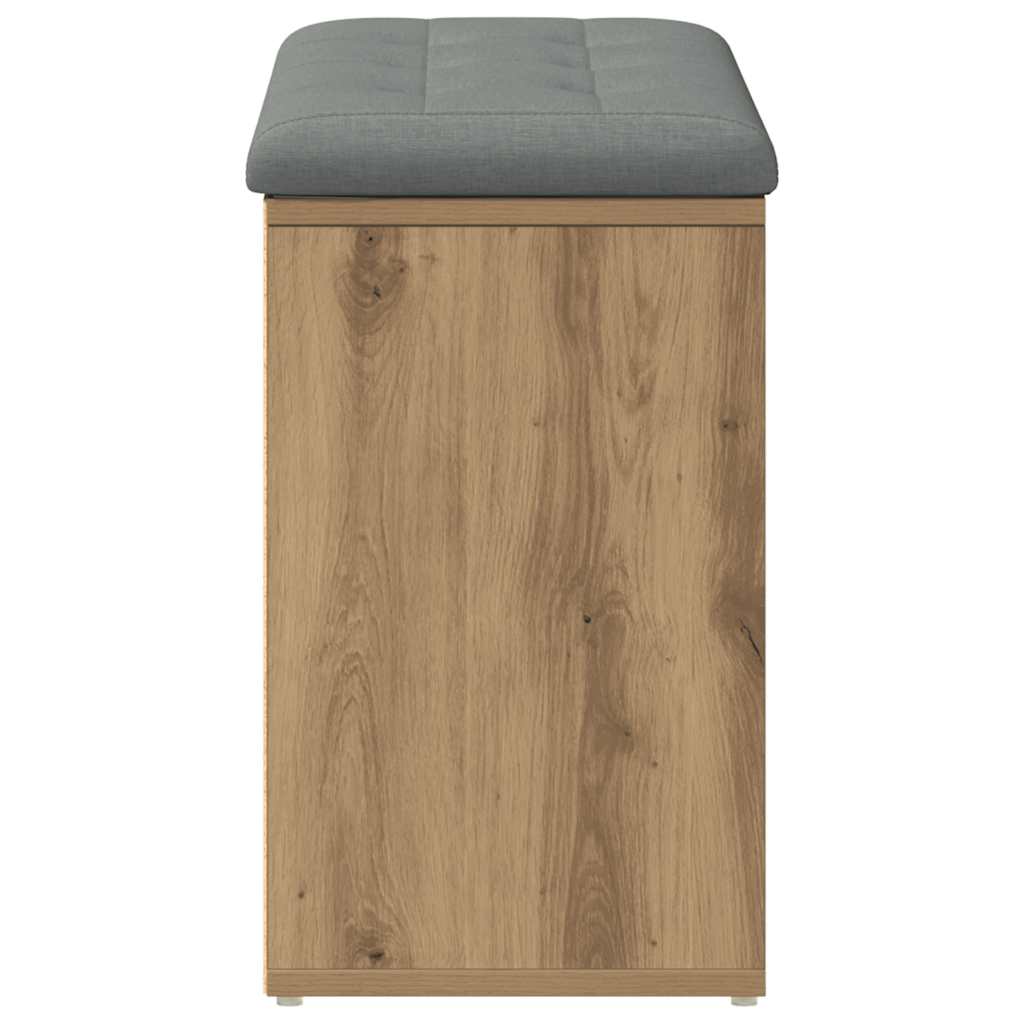 vidaXL Ławka na buty dąb artisan 82x32x50 cm Drewno klejone