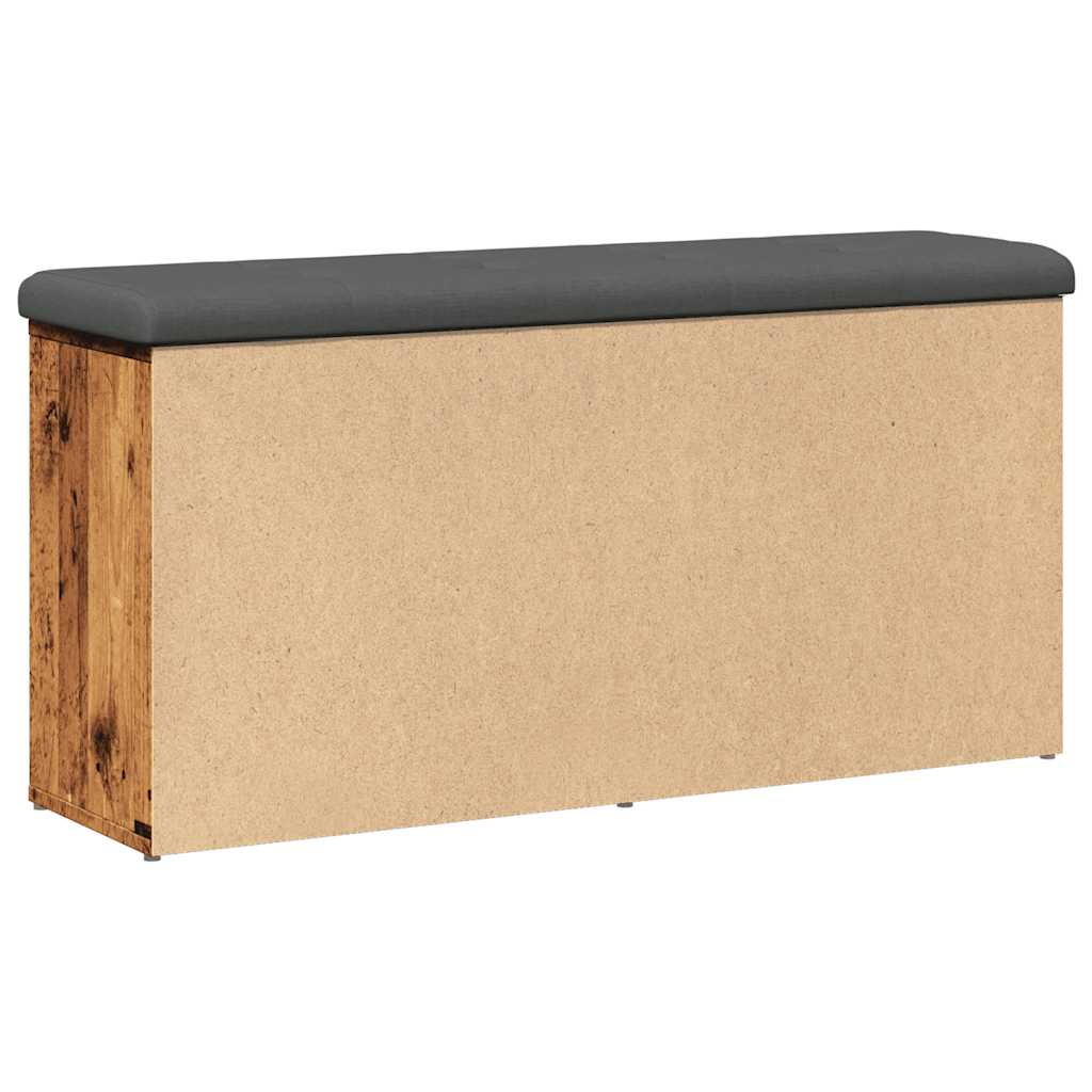 vidaXL Ławka na buty Stare drewno 102x32x50 cm Drewno klejone