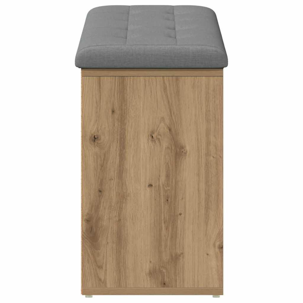 vidaXL Ławka na buty dąb artisan 102x32x50 cm Drewno klejone