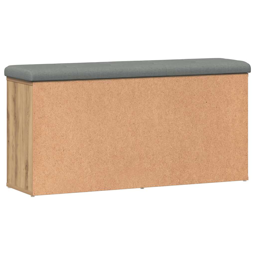 vidaXL Ławka na buty dąb artisan 102x32x50 cm Drewno klejone