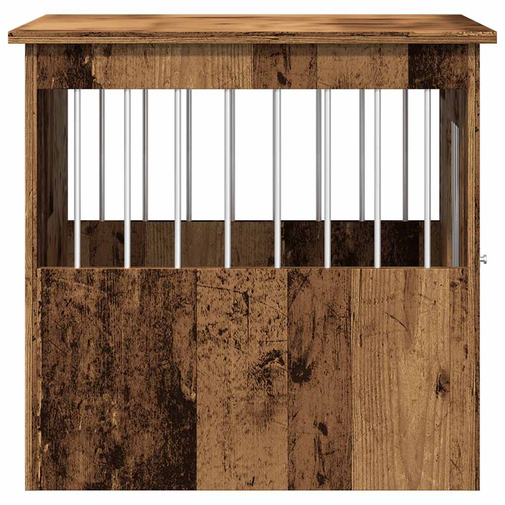 vidaXL Kojec dla psa, stare drewno, 45x62x59 cm