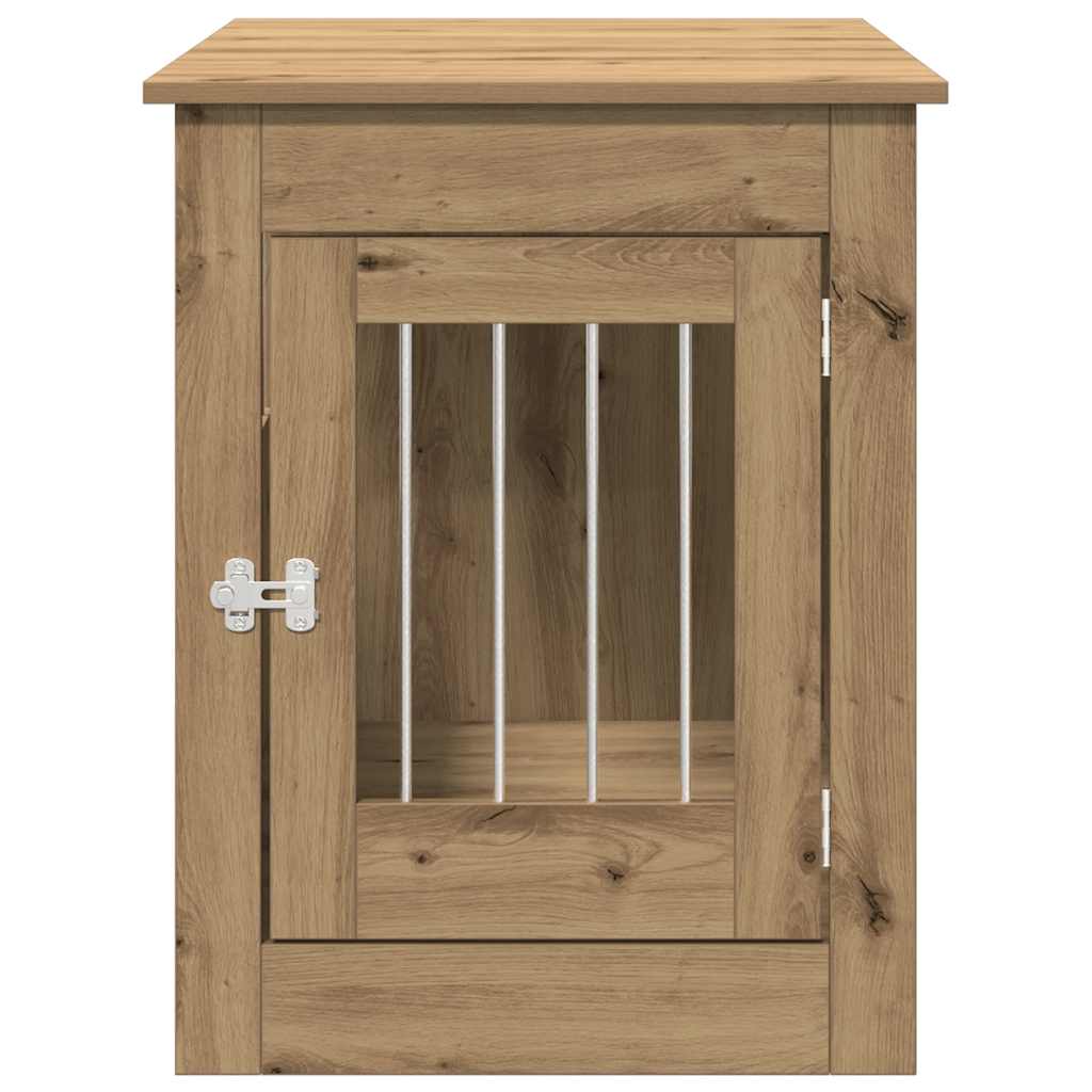 vidaXL Kojec dla psa, dąb artisan, 55x80x68cm, materiał drewnopochodny