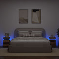 vidaXL Szafki nocne z LED, 2 szt., stare drewno, 35x39x55 cm