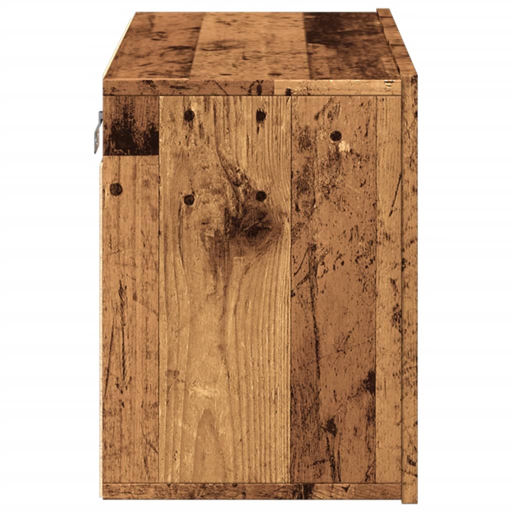 vidaXL Ścienna szafka TV, stare drewno, 60x30x41 cm