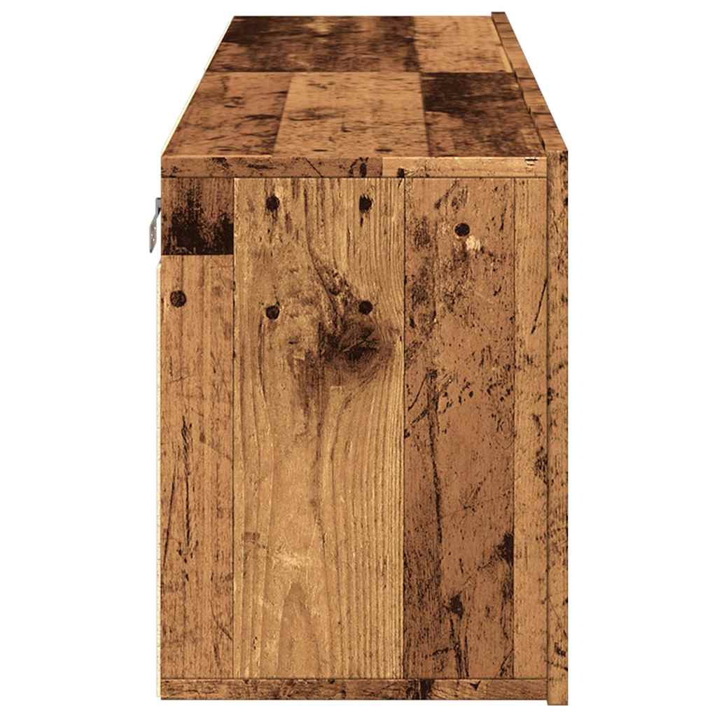 vidaXL Ścienne szafki TV, 2 szt., stare drewno, 60x30x41 cm