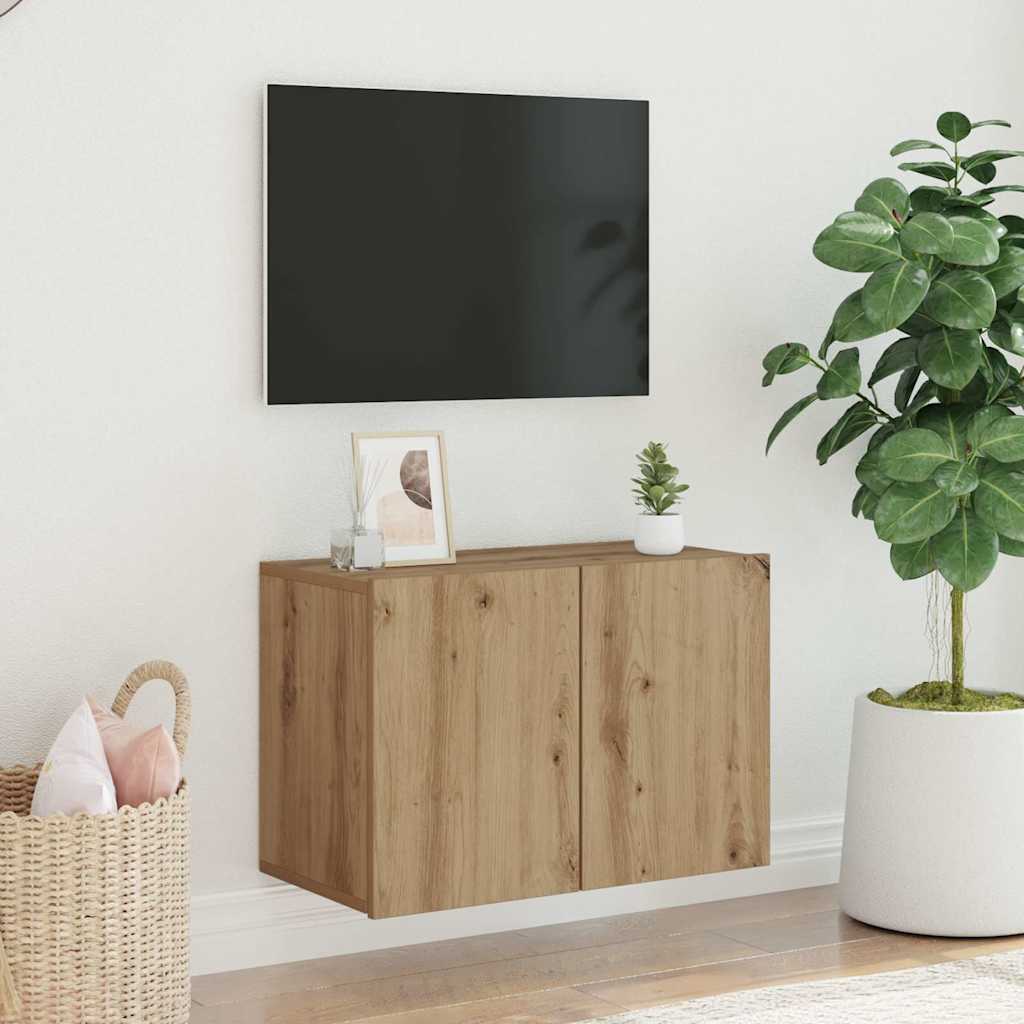 vidaXL Ścienna szafka TV, dąb artisian, 60x30x41 cm