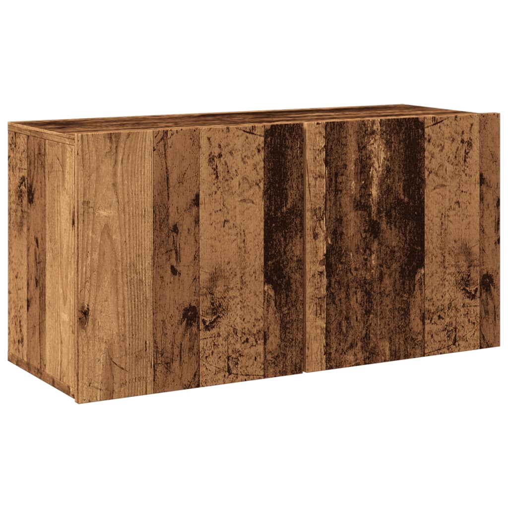 vidaXL Ścienna szafka TV, stare drewno, 80x30x41 cm
