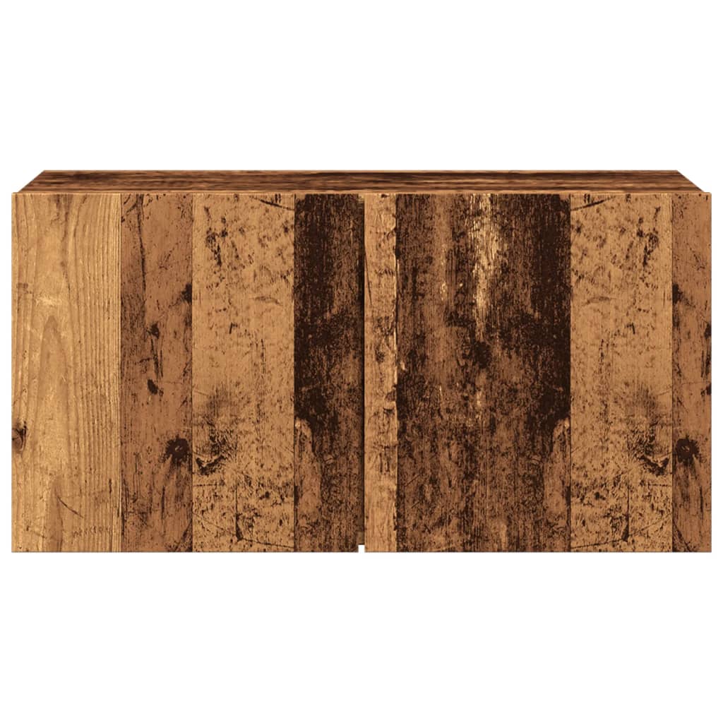 vidaXL Ścienna szafka TV, stare drewno, 80x30x41 cm