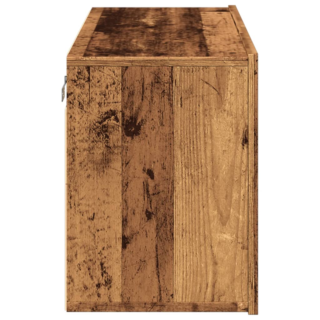 vidaXL Ścienna szafka TV, stare drewno, 80x30x41 cm