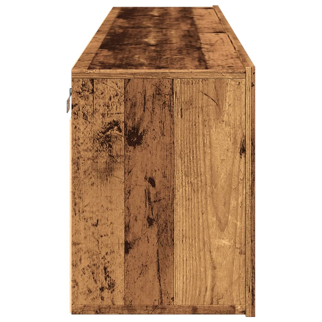 vidaXL Ścienne szafki TV, 2 szt., stare drewno, 80x30x41 cm