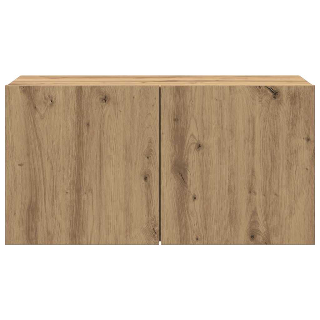 vidaXL Ścienna szafka TV, dąb artisian, 80x30x41 cm
