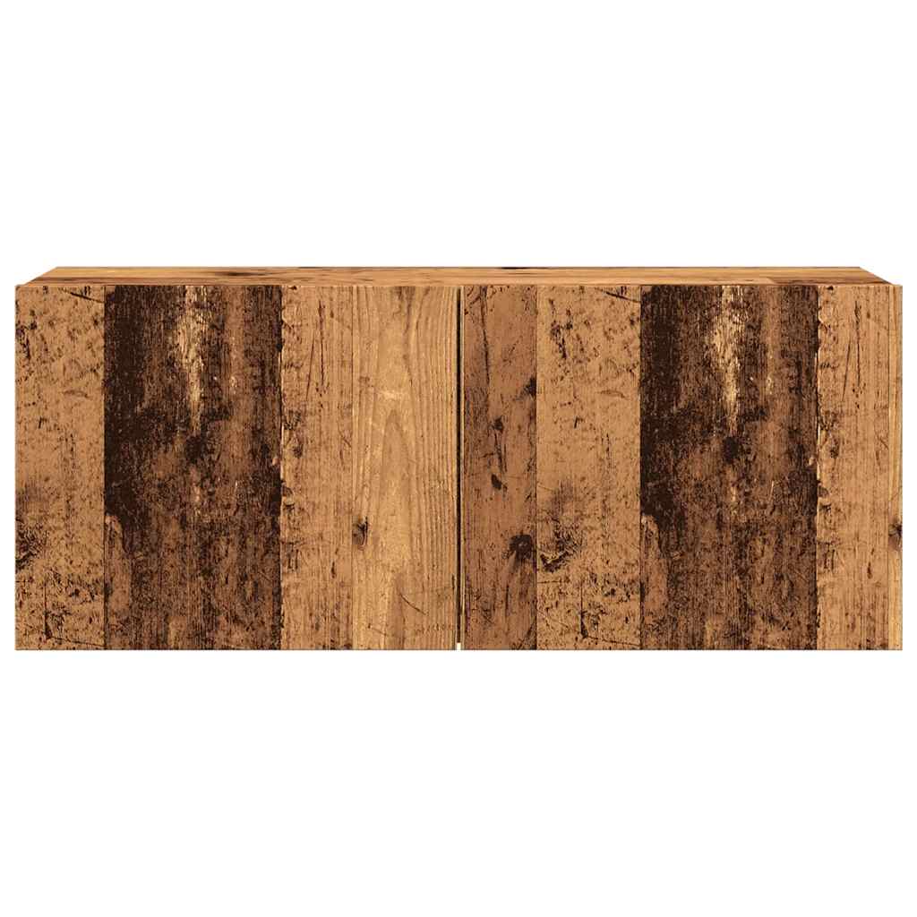 vidaXL Ścienna szafka TV, stare drewno, 100x30x41 cm