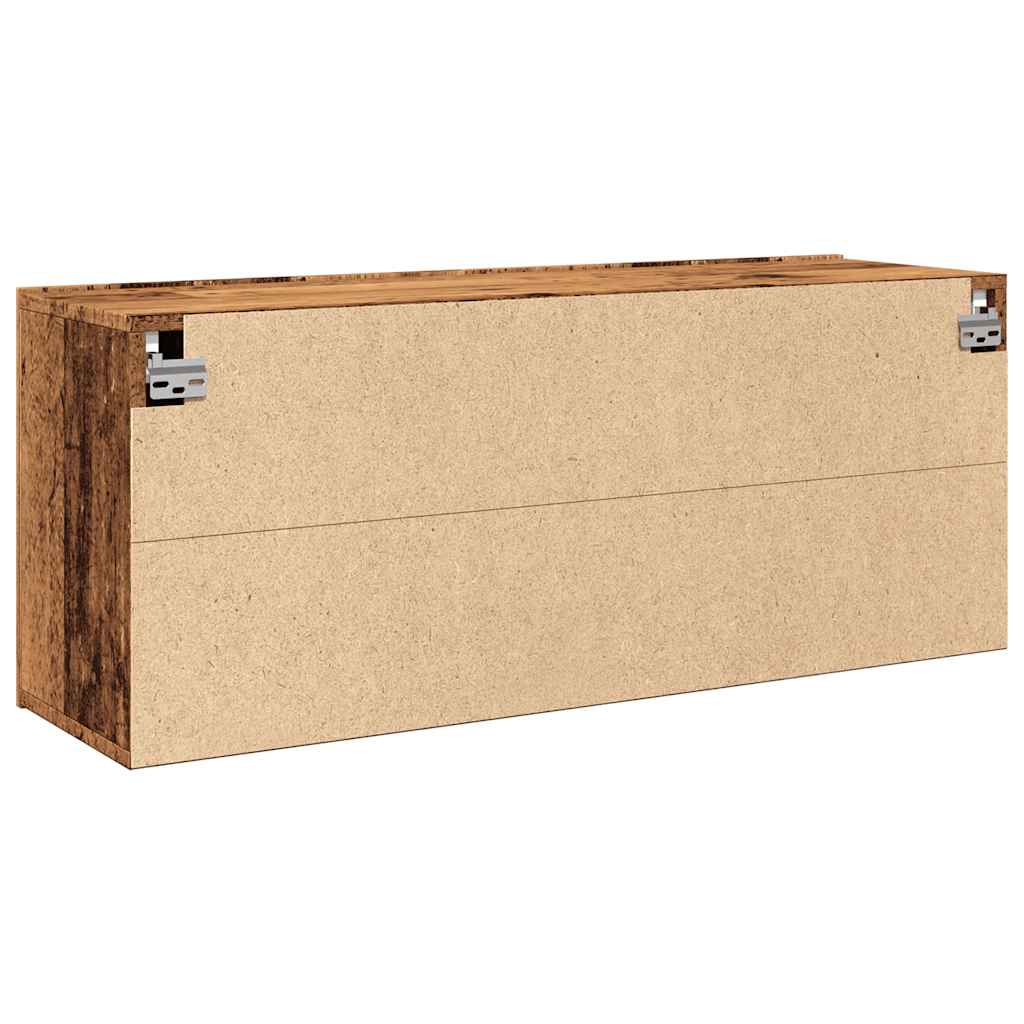 vidaXL Ścienna szafka TV, stare drewno, 100x30x41 cm