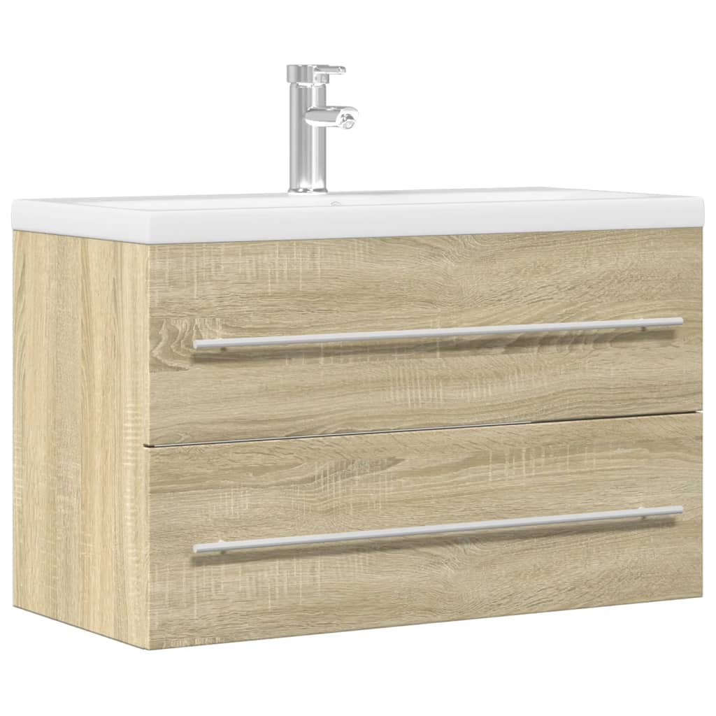 vidaXL Szafka pod umywalkę, stare drewno, 80x38,5x48 cm
