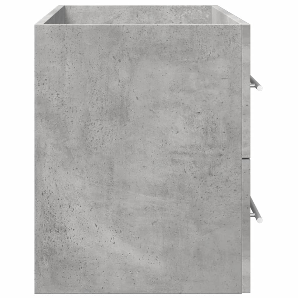 vidaXL Szafka pod umywalkę, betonowy szary, 80x38,5x48 cm