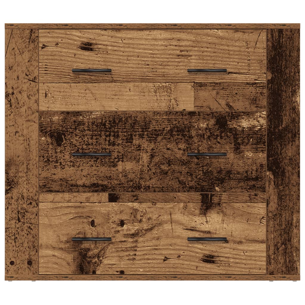 vidaXL Szafka, stare drewno, 80x33x70 cm, materiał drewnopochodny