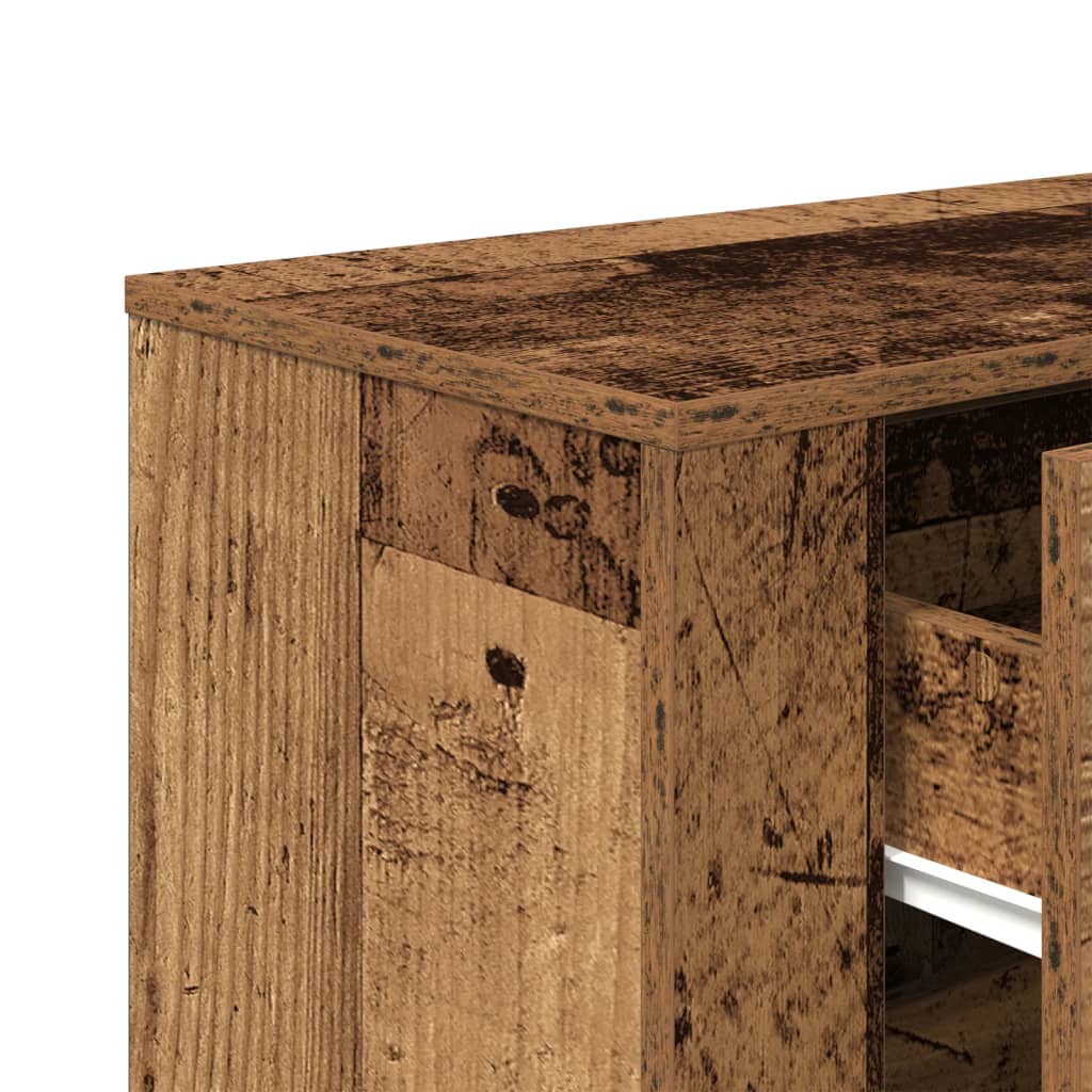vidaXL Szafka, stare drewno, 80x33x70 cm, materiał drewnopochodny