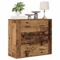 vidaXL Szafka, stare drewno, 80x33x70 cm, materiał drewnopochodny
