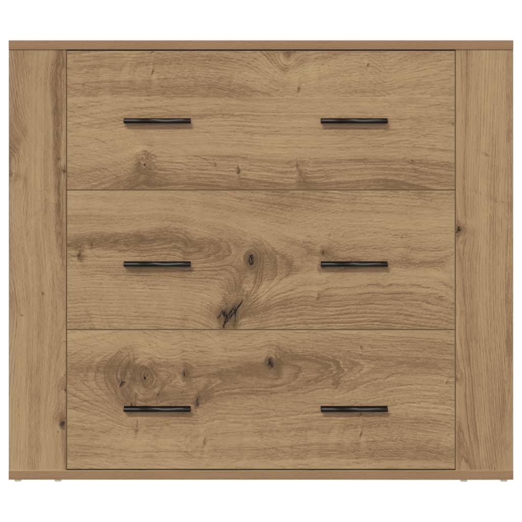 vidaXL Szafka, dąb artisian, 80x33x70 cm, materiał drewnopochodny